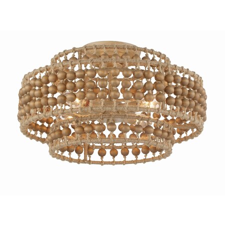 Crystorama Silas 3 Light Burnished Silver Ceiling Mount SIL-B6003-BS_CEILING